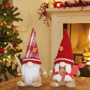Zokova Christmas Decoration Supplies Faceless Elderly Ornaments
