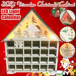 Zokova Christmas wooden calendar decorations