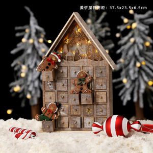 Zokova Christmas decoration wooden calendar